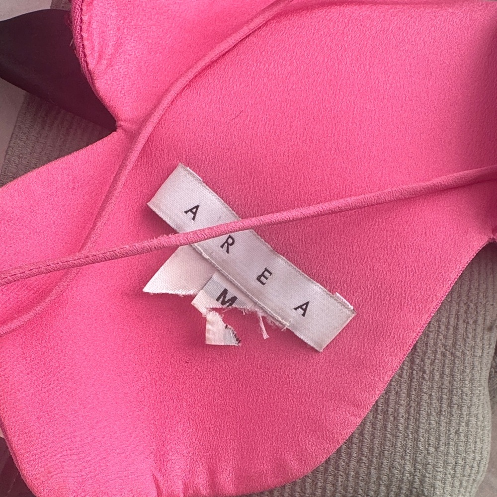 AREA Pink Rhinestone butterfly Crop Top - Picture 5 of 5